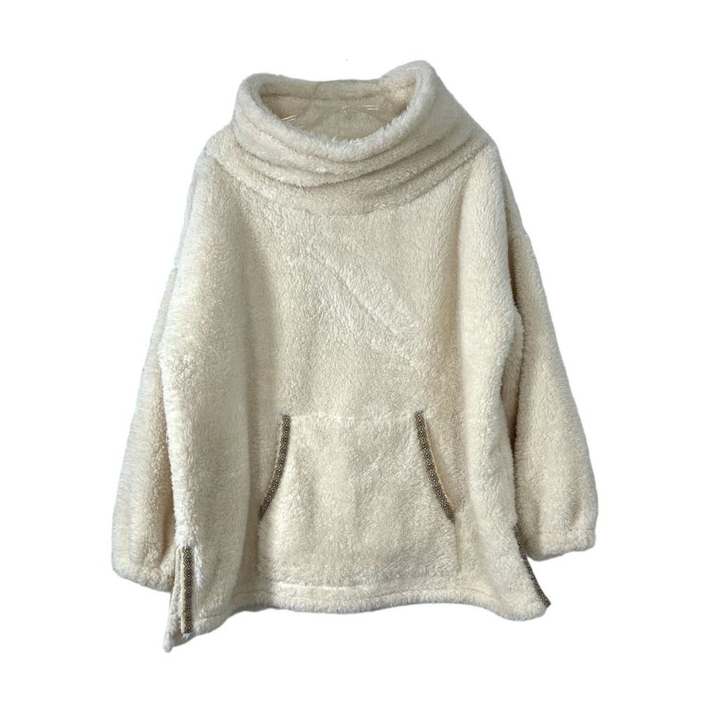 Sundance Sasha Sherpa Fleece Pullover Cream M